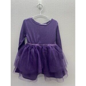 H&M Purple Tulle Skirt Long Sleeve Dress